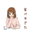 アイス食べたい★ふつうの女の子（個別スタンプ：17）