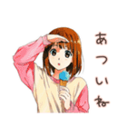 アイス食べたい★ふつうの女の子（個別スタンプ：18）