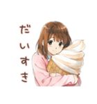 アイス食べたい★ふつうの女の子（個別スタンプ：19）