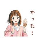 アイス食べたい★ふつうの女の子（個別スタンプ：21）
