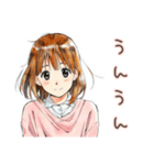 アイス食べたい★ふつうの女の子（個別スタンプ：24）