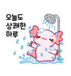 ウーパールーパー「ルパピン」 韓国語（個別スタンプ：2）
