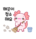 ウーパールーパー「ルパピン」 韓国語（個別スタンプ：16）