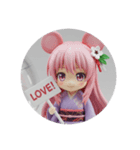 ねずみみ精霊ちゃんカプセルトイ（個別スタンプ：1）
