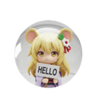 ねずみみ精霊ちゃんカプセルトイ（個別スタンプ：4）