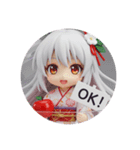 りんごアップル精霊ちゃんカプセルトイ（個別スタンプ：8）