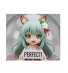 リス耳精霊ちゃんカプセルトイ(四角型)（個別スタンプ：2）
