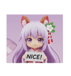 リス耳精霊ちゃんカプセルトイ(四角型)（個別スタンプ：3）