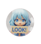 ショートヘア精霊ちゃんカプセルトイ（個別スタンプ：4）