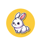 ラビットちゃんのスタンプ（個別スタンプ：3）