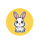 ラビットちゃんのスタンプ（個別スタンプ：6）
