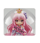 クイーン精霊ちゃんカプセルトイ(四角型)（個別スタンプ：3）