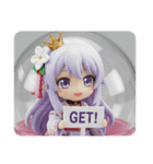 クイーン精霊ちゃんカプセルトイ(四角型)（個別スタンプ：4）