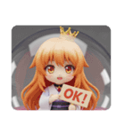 クイーン精霊ちゃんカプセルトイ(四角型)（個別スタンプ：5）