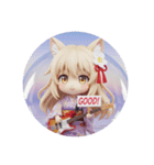 猫耳ベースみなみちゃんカプセルトイ(丸型)（個別スタンプ：5）