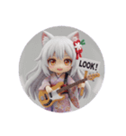 猫耳ベースみなみちゃんカプセルトイ(丸型)（個別スタンプ：7）