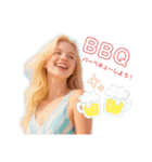 ず〜っと使える夏のサマーガール/日常会話（個別スタンプ：8）