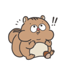 リスさんは忙しい（個別スタンプ：3）