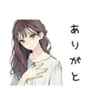 ふんわり大人女子の夏（個別スタンプ：3）
