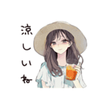 ふんわり大人女子の夏（個別スタンプ：4）