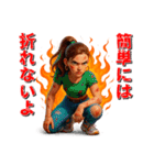 理不尽に立ち向かう反骨女性（個別スタンプ：23）