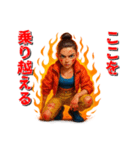 理不尽に立ち向かう反骨女性（個別スタンプ：35）