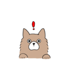 もふもふ犬【茶色】（個別スタンプ：9）