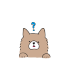 もふもふ犬【茶色】（個別スタンプ：10）