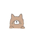 もふもふ犬【茶色】（個別スタンプ：12）