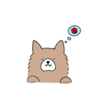 もふもふ犬【茶色】（個別スタンプ：13）