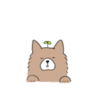 もふもふ犬【茶色】（個別スタンプ：14）