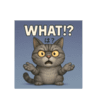 目つきの悪い猫(英語)（個別スタンプ：8）