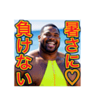 ※夏を満喫する‼︎黒人男性（個別スタンプ：22）