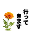 ずっと使える♡デカ文字お花のスタンプ（個別スタンプ：5）