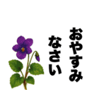 ずっと使える♡デカ文字お花のスタンプ（個別スタンプ：12）
