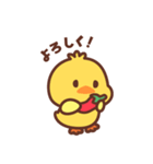 ずっと使える♡チリ帽子をかぶったひよこ（個別スタンプ：5）