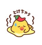 ずっと使える♡チリ帽子をかぶったひよこ（個別スタンプ：12）