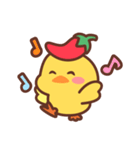 ずっと使える♡チリ帽子をかぶったひよこ（個別スタンプ：28）