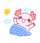 ピンクのウーパールーパー「ルパピン」（個別スタンプ：1）