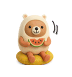 mottoのまとうくま♡夏も（個別スタンプ：11）
