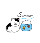 真夏のさけねこ（個別スタンプ：3）