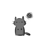 雑すぎる墨筆くろねこ5（個別スタンプ：28）
