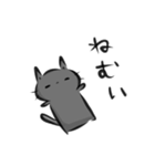 雑すぎる墨筆くろねこ5（個別スタンプ：29）