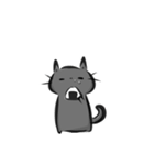 雑すぎる墨筆くろねこ5（個別スタンプ：35）