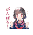 制服の女の子★放課後部活トーク（個別スタンプ：8）