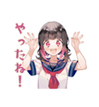 制服の女の子★放課後部活トーク（個別スタンプ：9）