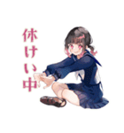 制服の女の子★放課後部活トーク（個別スタンプ：17）