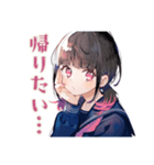 制服の女の子★放課後部活トーク（個別スタンプ：19）