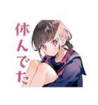 制服の女の子★放課後部活トーク（個別スタンプ：28）