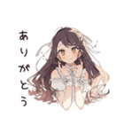 夏色♡ゆるふわガーリーな女の子（個別スタンプ：3）
